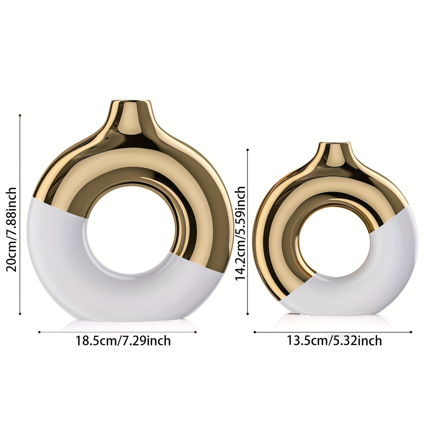 Conjunto de 2 Casos Cerâmicos Estilo Boho - Mōva Decor