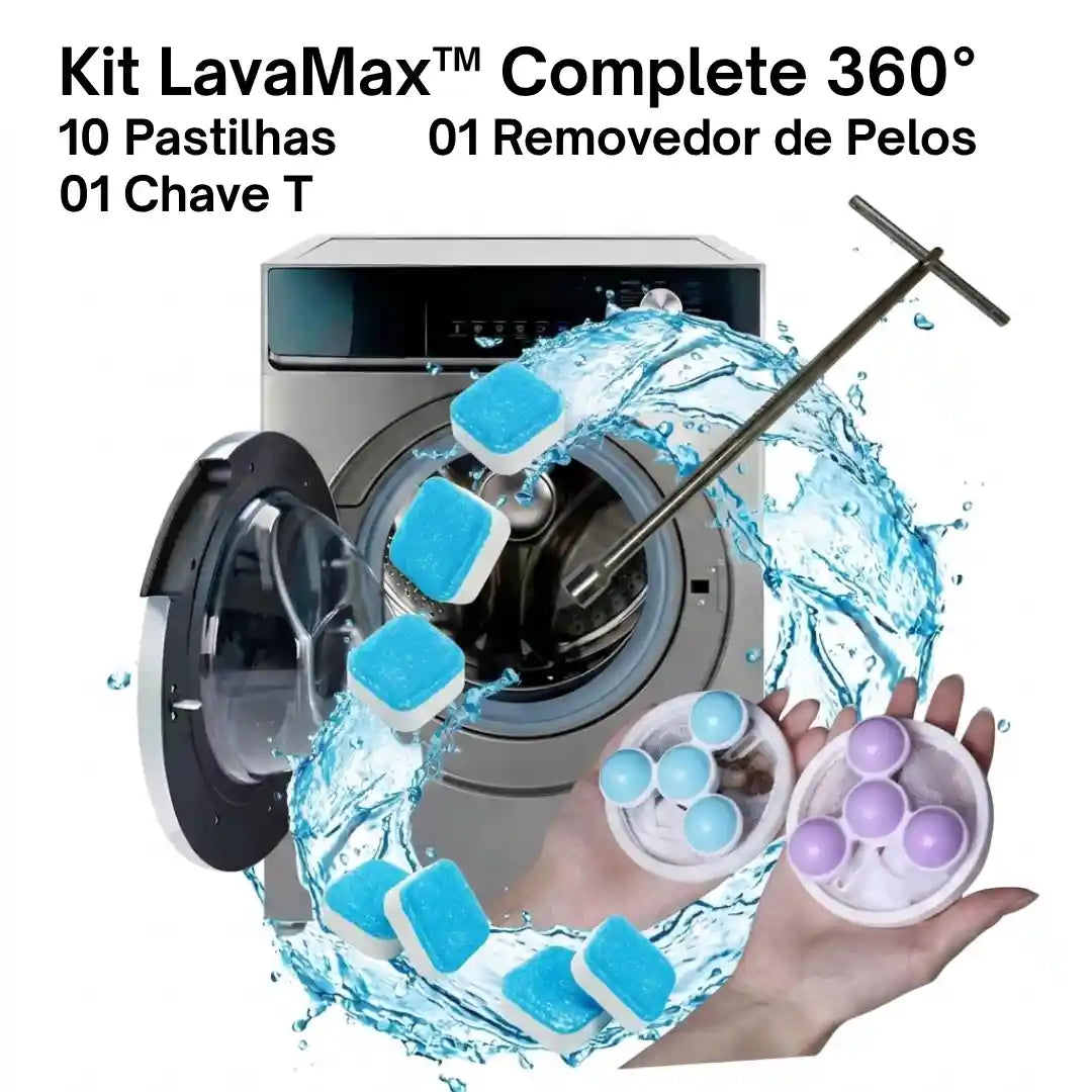 Kit LAVAMAX™ Limpeza Profunda 360° | Mōva Decor