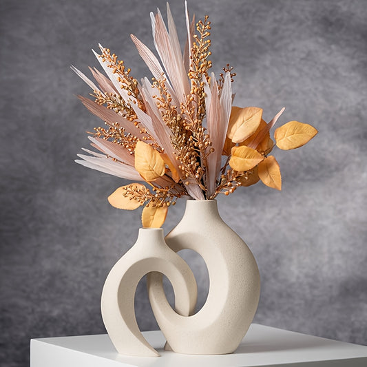 Conjunto de Vasos de Arte Branca - Mōva Decor