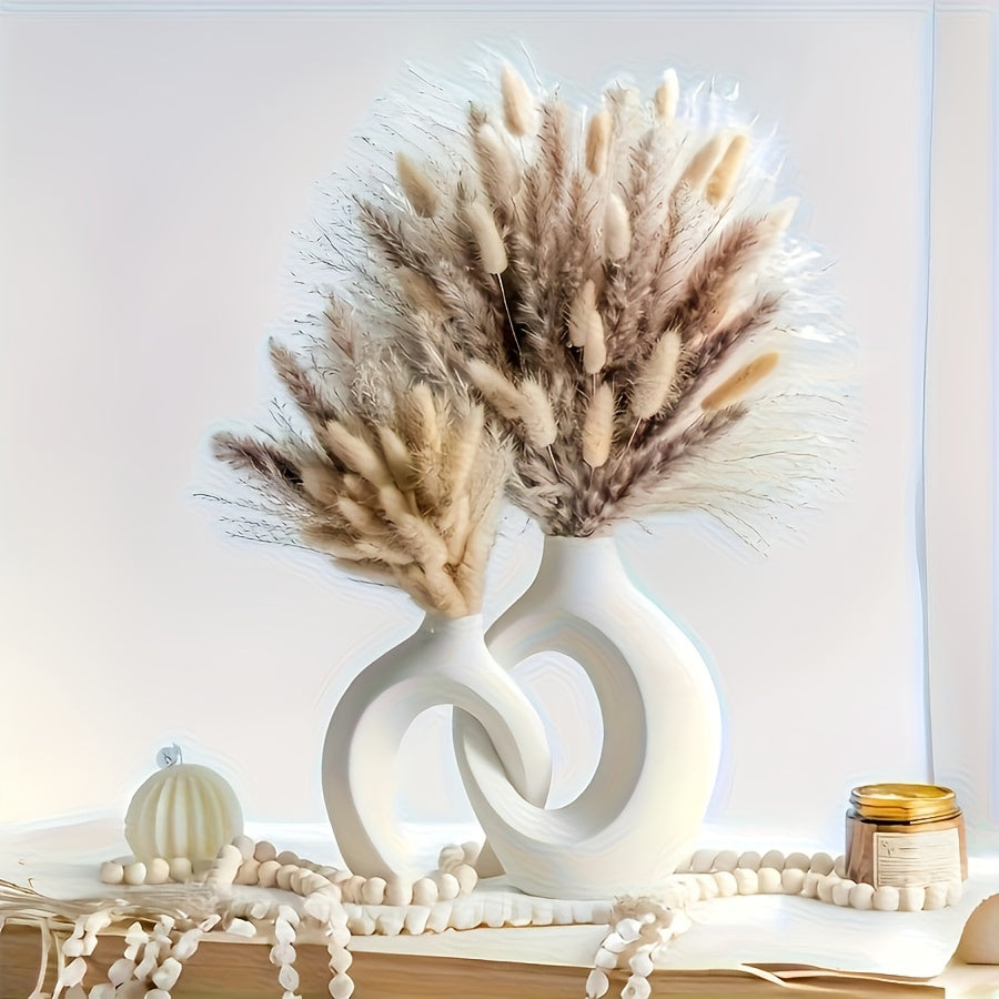 Conjunto de Vasos de Arte Branca - Mōva Decor