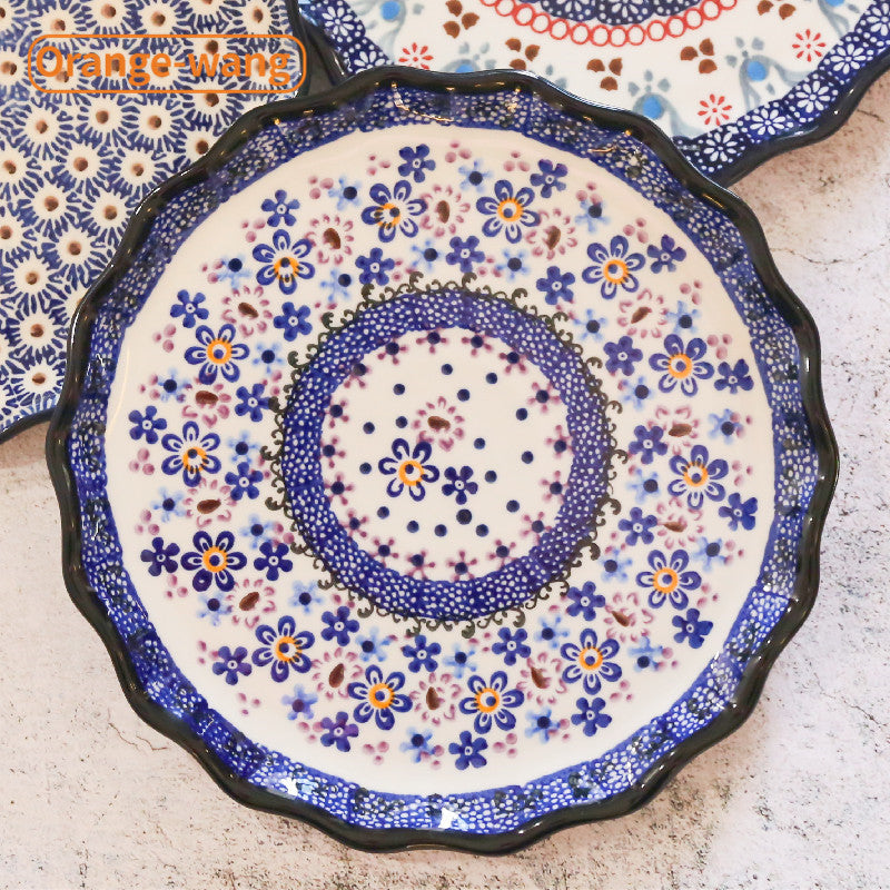Prato Decorativo Floral Mōva — detalhe do acabamento | Mova Decor