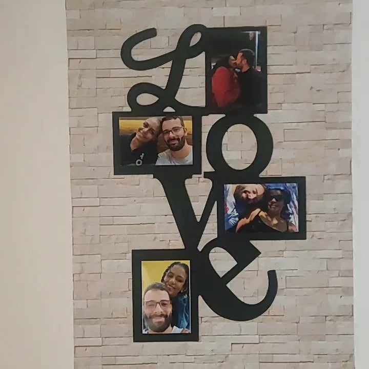 Éternité Love™ – Mural de Memórias do Amor - 4 Fotos 10x15 - Mōva Decor