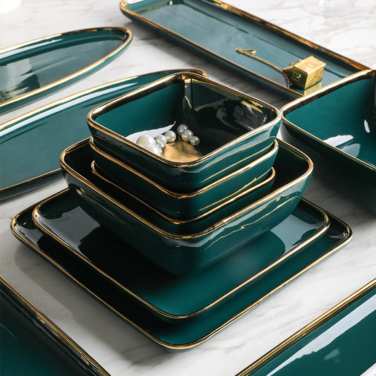 Aparelho de Jantar Metalizado Mōva — vista principal do produto | Mova Decor
