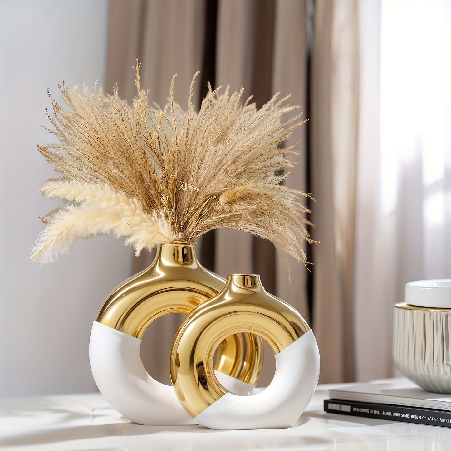 Conjunto de 2 Casos Cerâmicos Estilo Boho - Mōva Decor