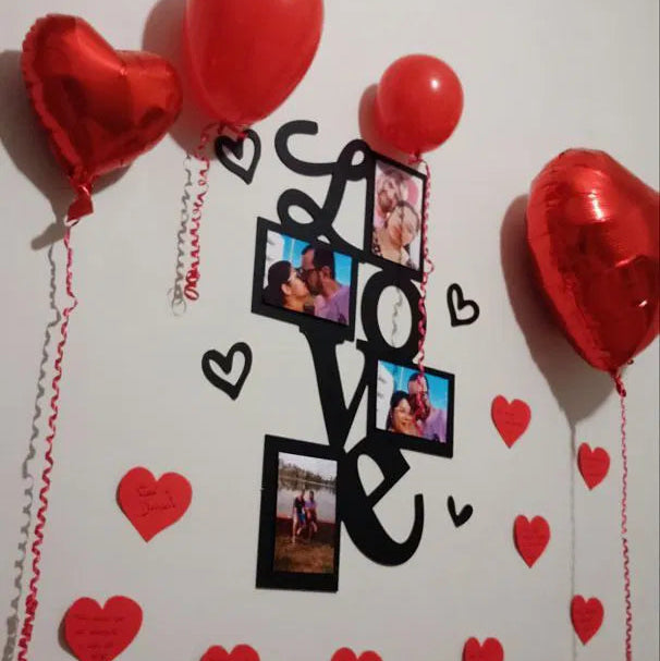 Éternité Love™ – Mural de Memórias do Amor - 4 Fotos 10x15 - Mōva Decor
