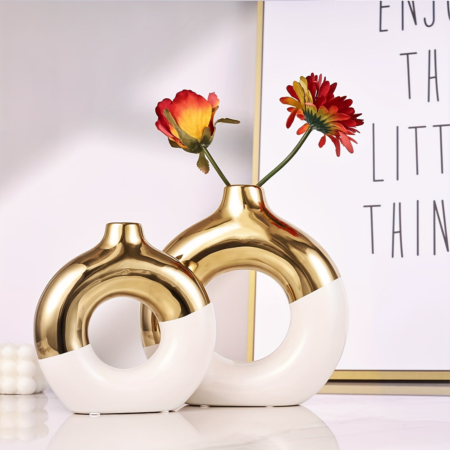 Conjunto de 2 Casos Cerâmicos Estilo Boho - Mōva Decor