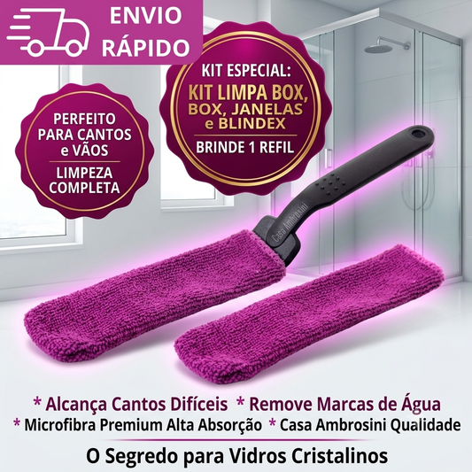 Kit Limpa Vãos e Box Mōva — Limpador de Vidro e Cantos — vista principal do produto | Mova Decor