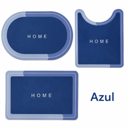 Comfort Home | Kit Banheiro 3 Peças Antiderrapante e Super Absorvente