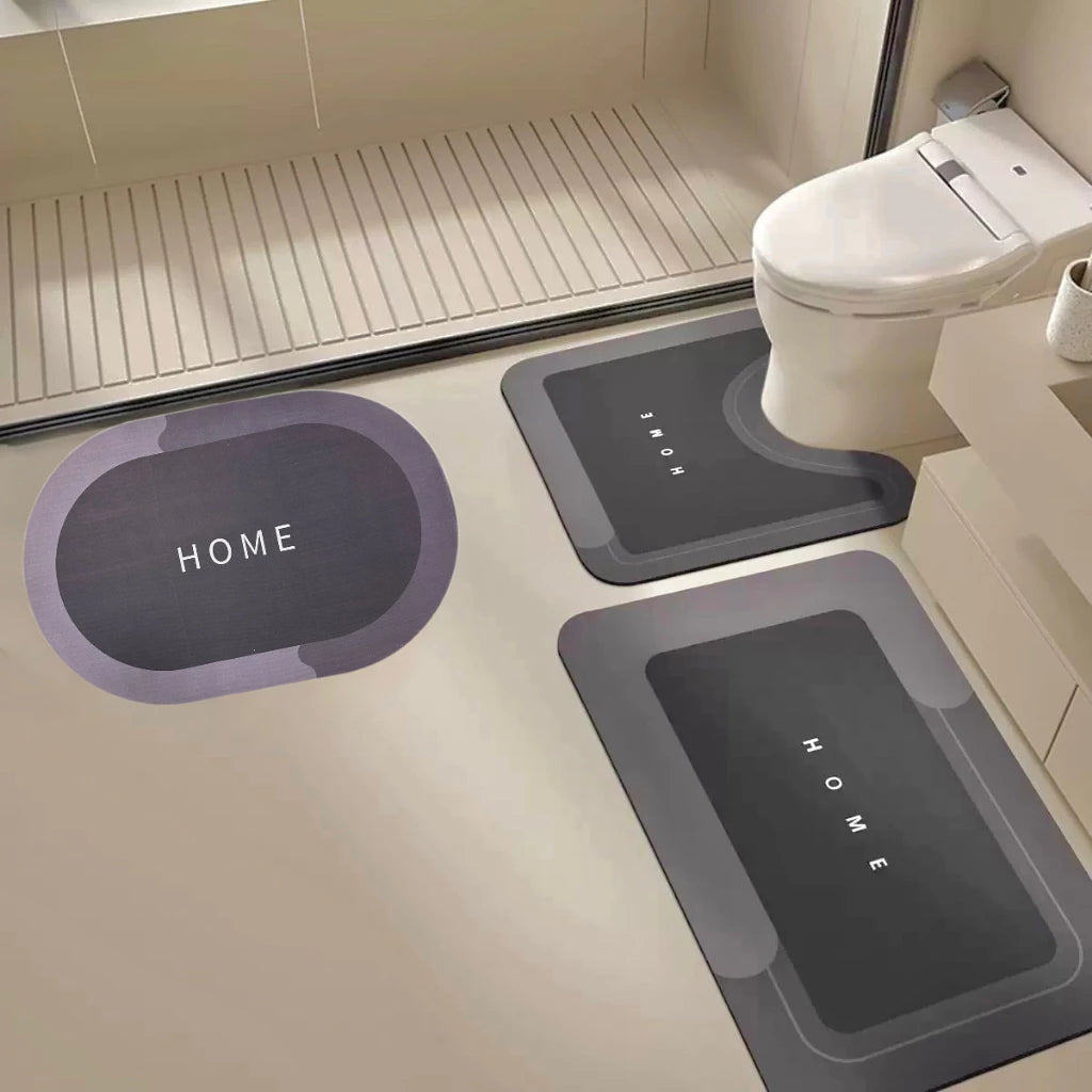Comfort Home | Kit Banheiro 3 Peças Antiderrapante e Super Absorvente