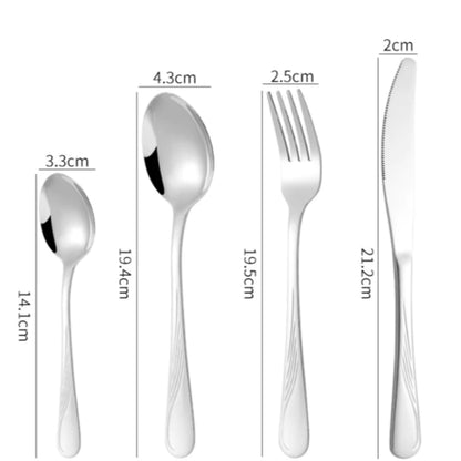 Imperiale Silver – Faqueiro Premium 24 Peças com Maleta - Mōva Decor