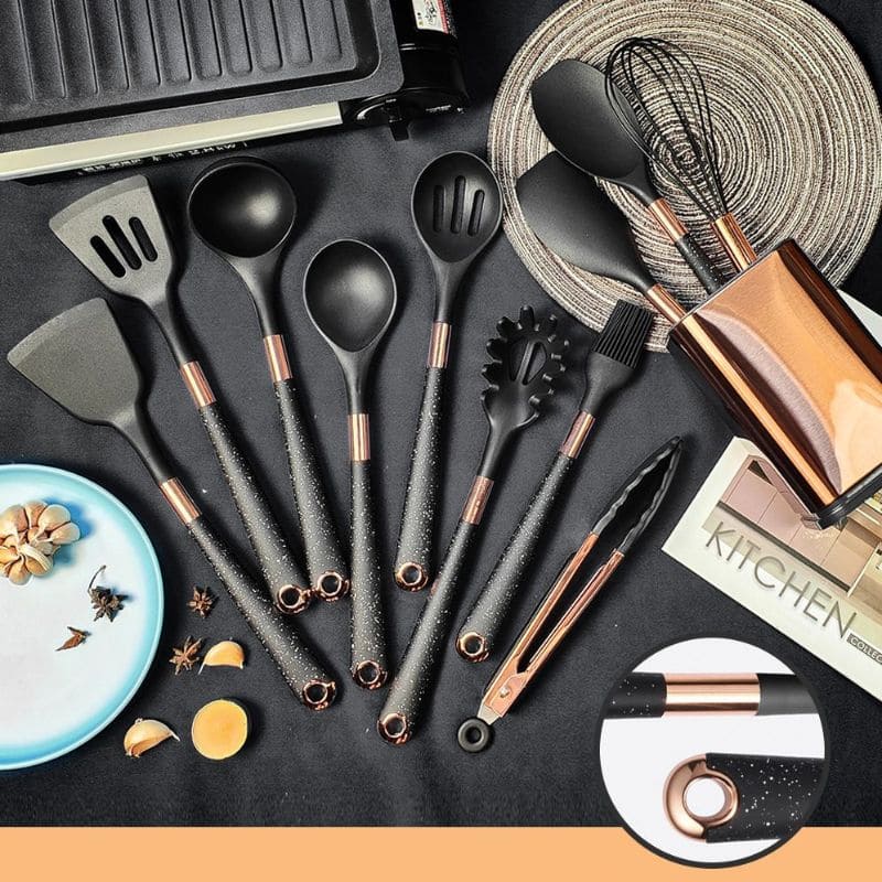 Kit Utensílios de Cozinha COMPRE 7 e LEVE 10 Peças - Mōva Decor