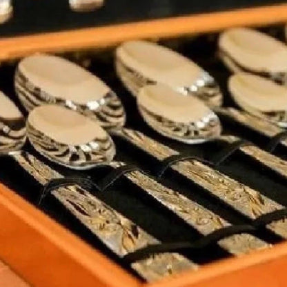 Brilho Imperial™ – Kit Faqueiro em Inox 24 Peças – Mōva Decor