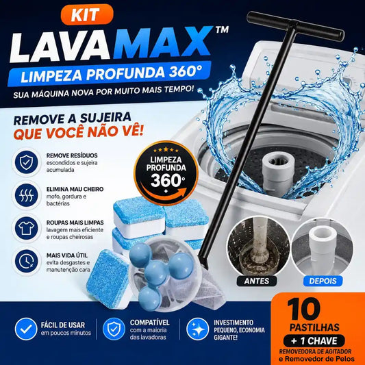 Kit LAVAMAX™ Limpeza Profunda 360° | Mōva Decor