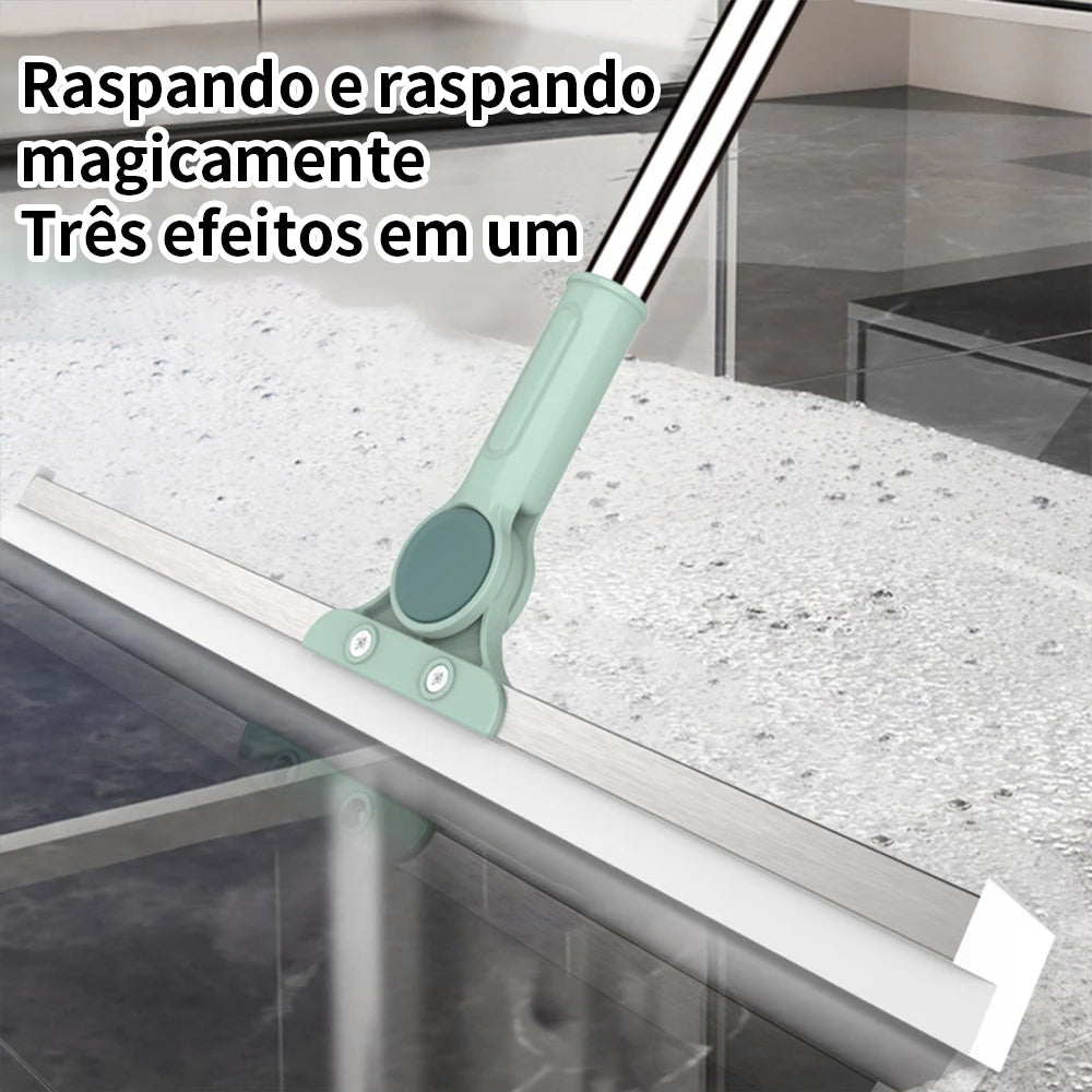 Rodo PureSweep removendo água de uma superfície de vidro