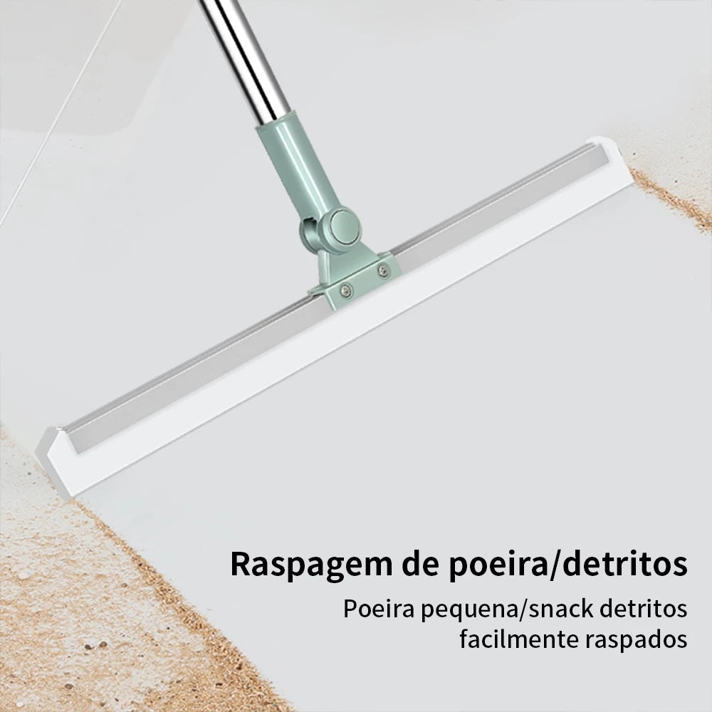 Rodo PureSweep removendo poeira e resíduos do piso