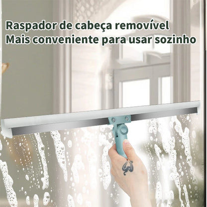 Cabeça removível do rodo PureSweep usada manualmente na limpeza de vidro