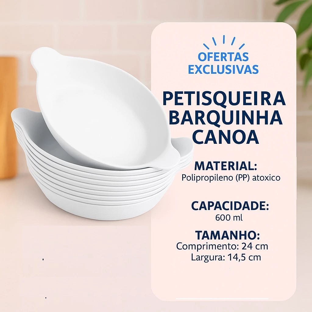 [COMPRE 5 E LEVE 10] - Signature Canoa™ – Kit 10 Peças para Servir