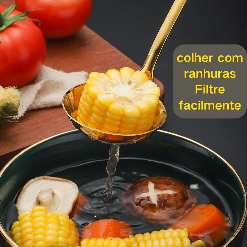 Velluto D’Oro™ – Conjunto Servir Premium - Mōva Decor — detalhe do acabamento | Mova Decor