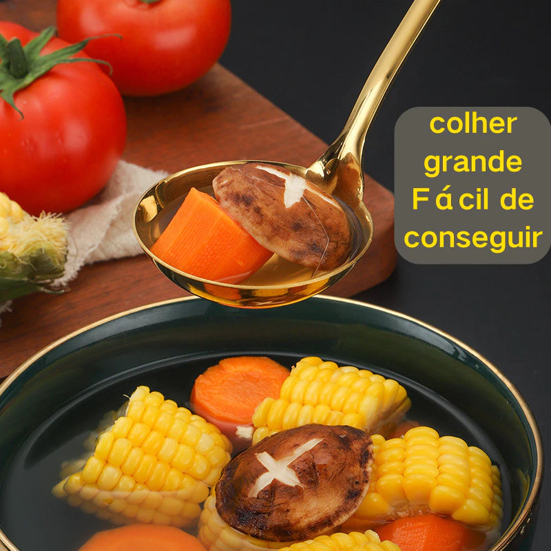 Velluto D’Oro™ – Conjunto Servir Premium - Mōva Decor — referência de uso no ambiente | Mova Decor