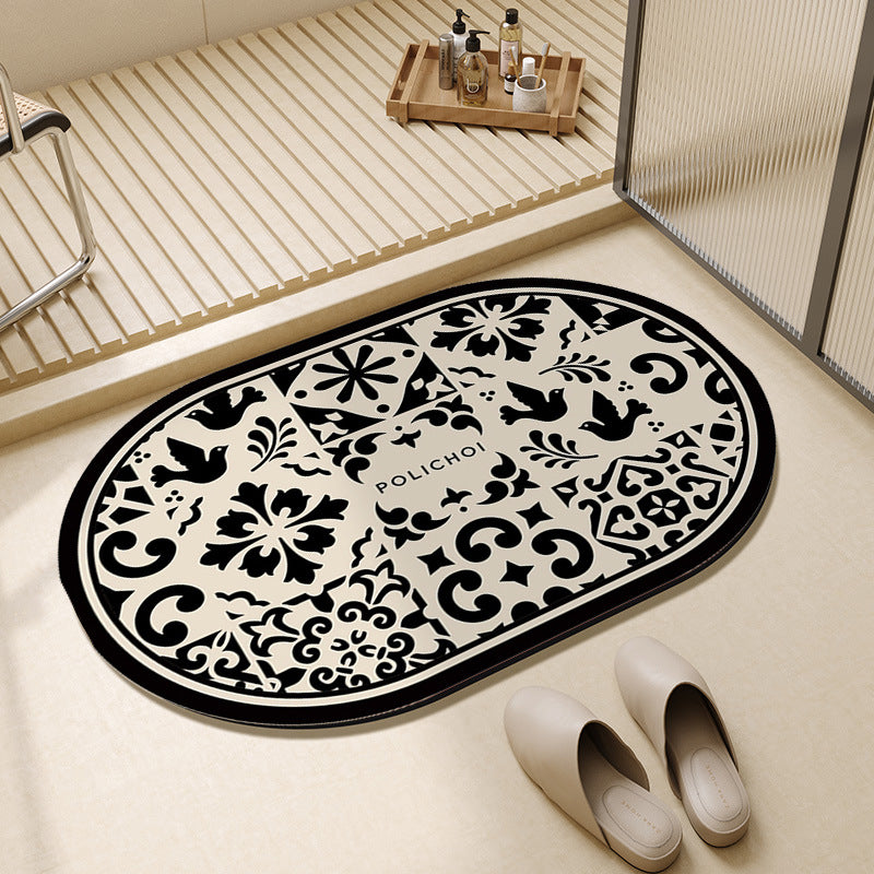 Tapete de Banheiro Estilo Ladrilho Mōva — detalhe do acabamento | Mova Decor