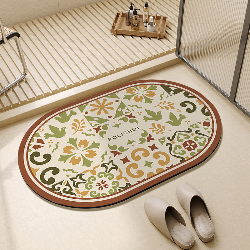Tapete de Banheiro Estilo Ladrilho Mōva — vista principal do produto | Mova Decor