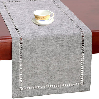 Caminho de Mesa em Imitação de Linho Mōva — vista principal do produto | Mova Decor