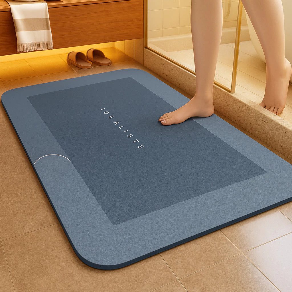 Tapete AquaDry Comfort posicionado na saída do box