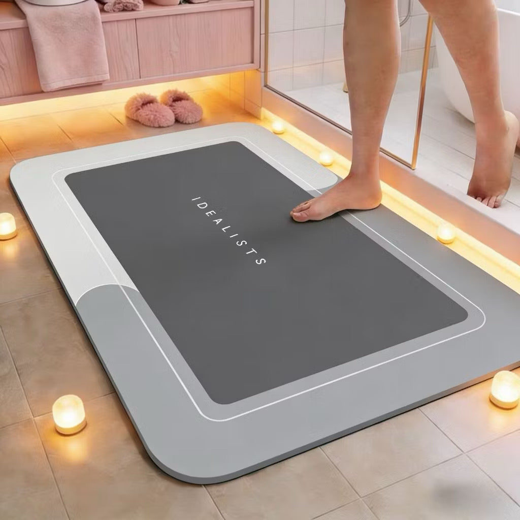 Tapete AquaDry Comfort sobre piso de porcelanato