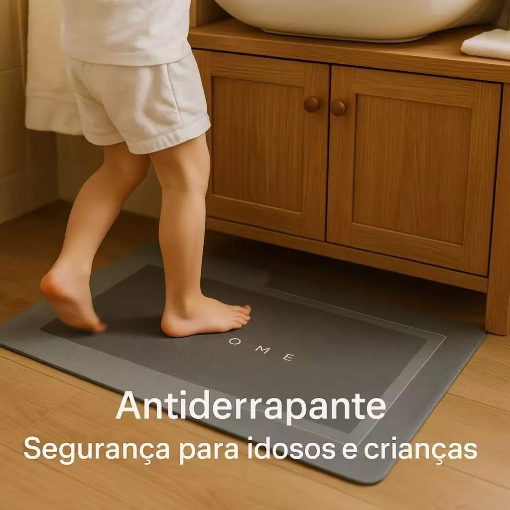 Tapete AquaDry Comfort de secagem rápida para banheiro