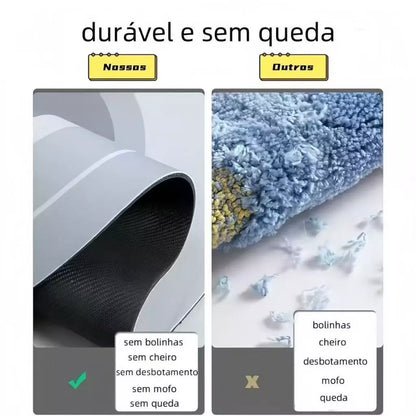Textura macia do tapete de banheiro AquaDry Comfort