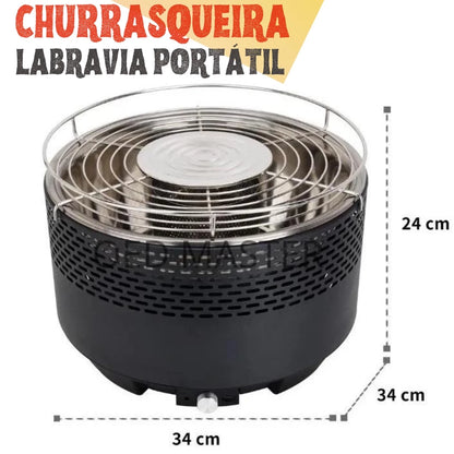 Churrasqueira Carvão Portátil Labravia - Mōva Decor