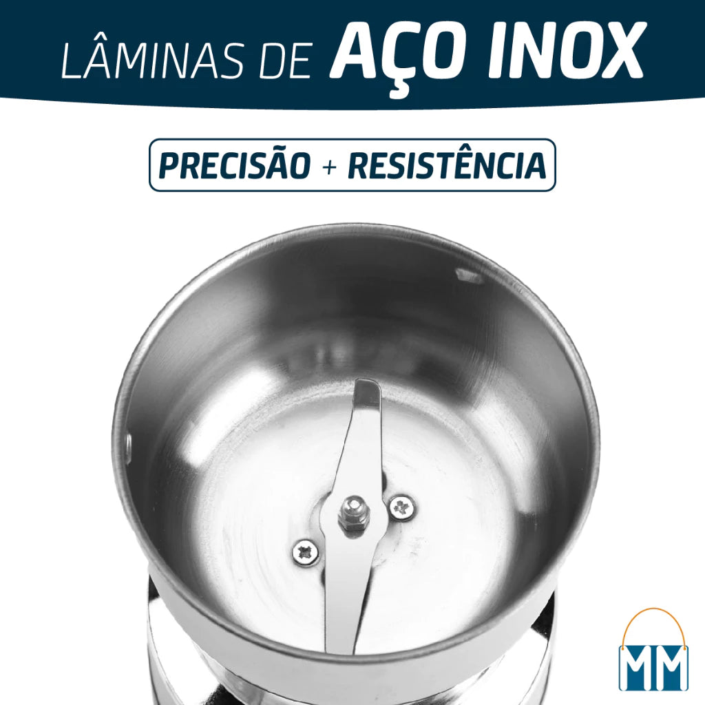 Moedor Elétrico Para Grãos - 110v e 220v - Mōva Decor