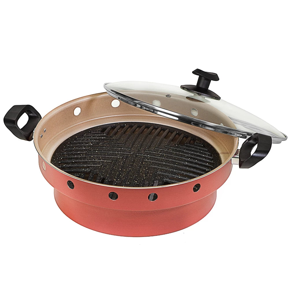 Churrasqueira de Fogão sem fumaça Grill Brasilar Antiaderente