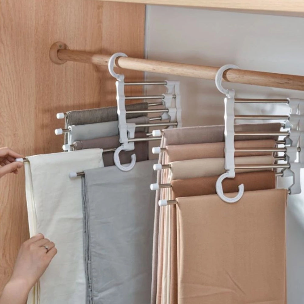 SmartHanger Pro - Cabide de Inox 5 em 1 para Calças — detalhe do acabamento | Mova Decor