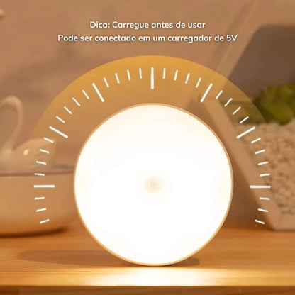 LumiSense™ – Luminária LED Inteligente Sem Fio com Sensor de Presença