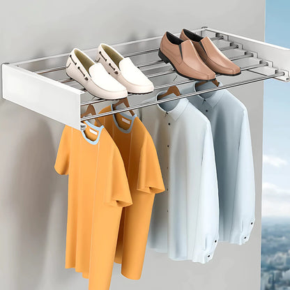 Varal Retrátil Dobrável de Parede MagicLine – Compacto e Inteligente - Mōva Decor