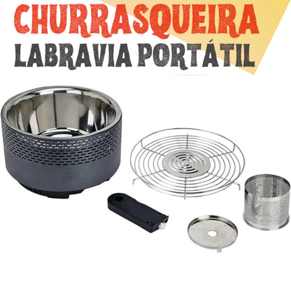 Churrasqueira Carvão Portátil Labravia - Mōva Decor