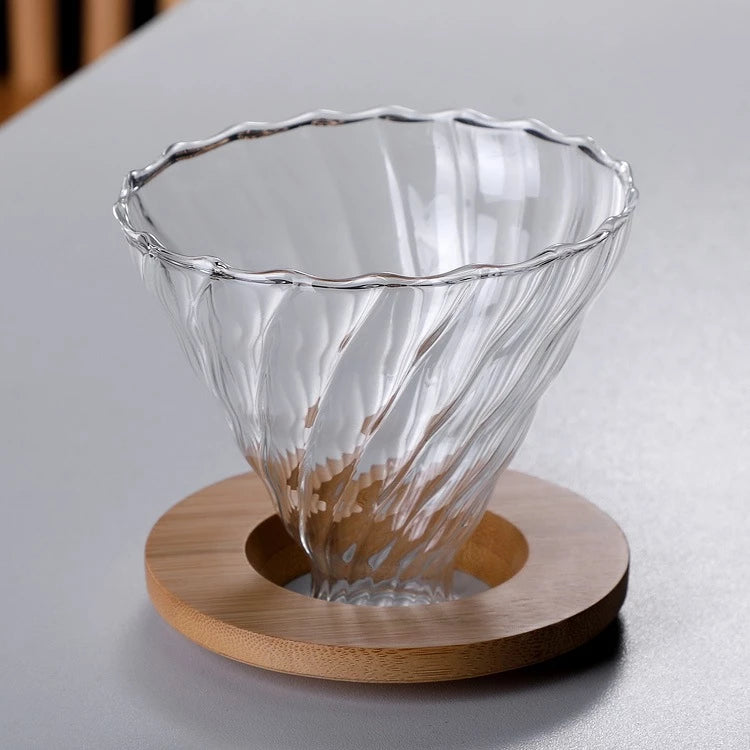 BrewGlass™ – Cafeteira de Vidro Borossilicato com Filtro 600ml
