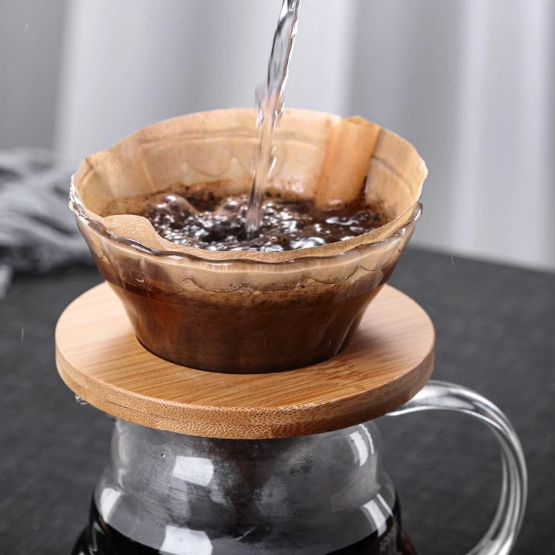 BrewGlass™ – Cafeteira de Vidro Borossilicato com Filtro 600ml — detalhe do acabamento | Mova Decor