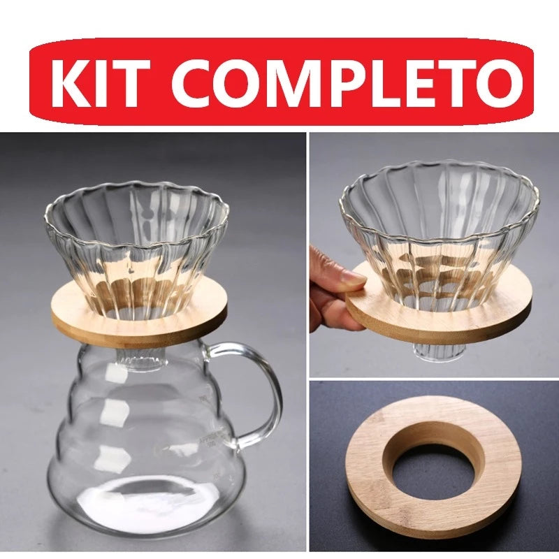 BrewGlass™ – Cafeteira de Vidro Borossilicato com Filtro 600ml — referência de uso no ambiente | Mova Decor