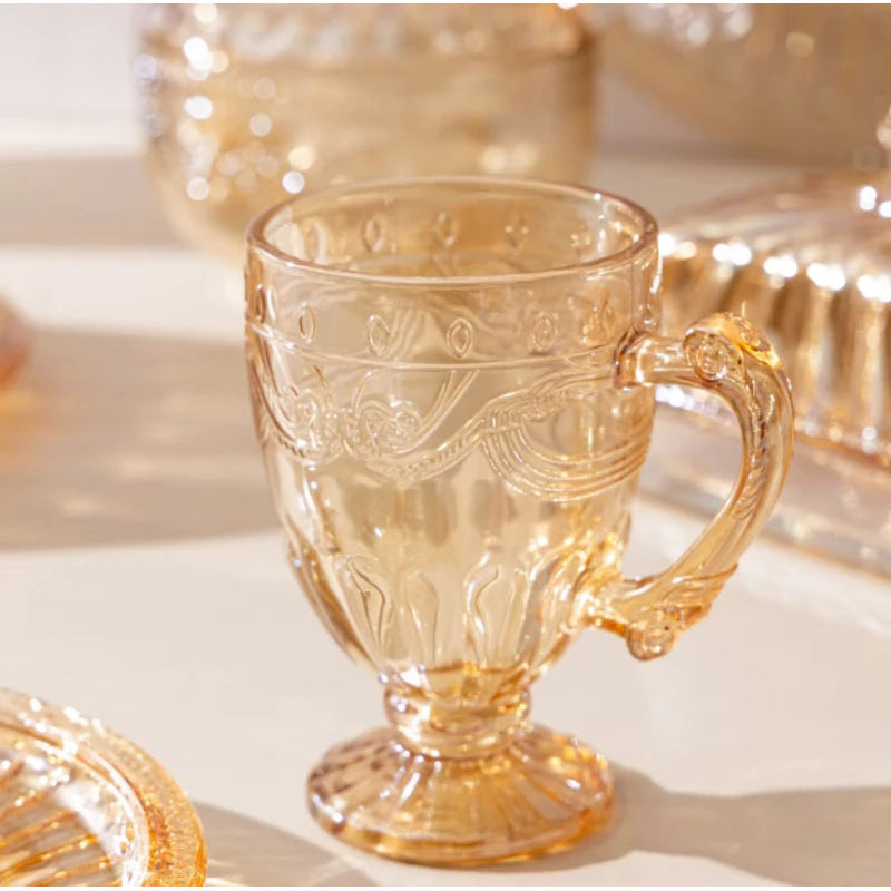 Maison Âmbar™ – Xícaras de Cristal Vintage 190ml (6 un.) — referência de uso no ambiente | Mova Decor