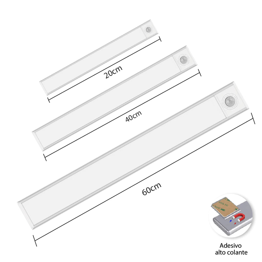 Smart Luminária Inteligente Ultra LED com Sensor de Movimento Sem Fio - Mōva Decor