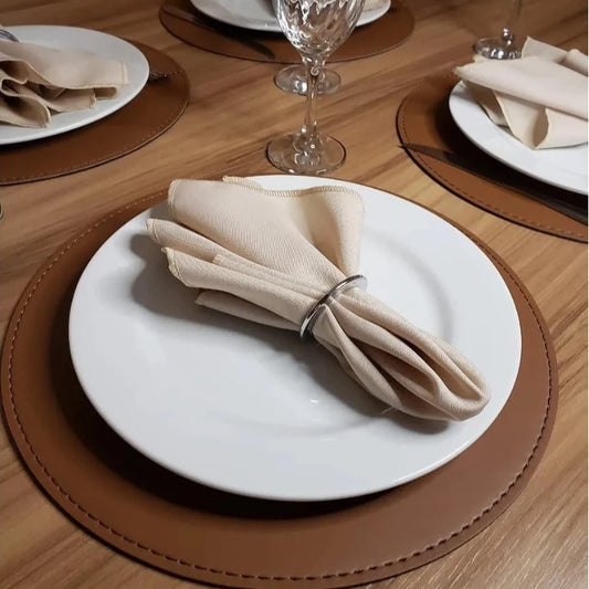 Jogo Americano Courino Dupla Face com Suplat Mesa Posta Premium – Mōva Decor