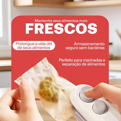 FreshLock Duo™ – Mini Seladora Portátil 2 em 1 USB - COMPRE 1 E LEVE 2