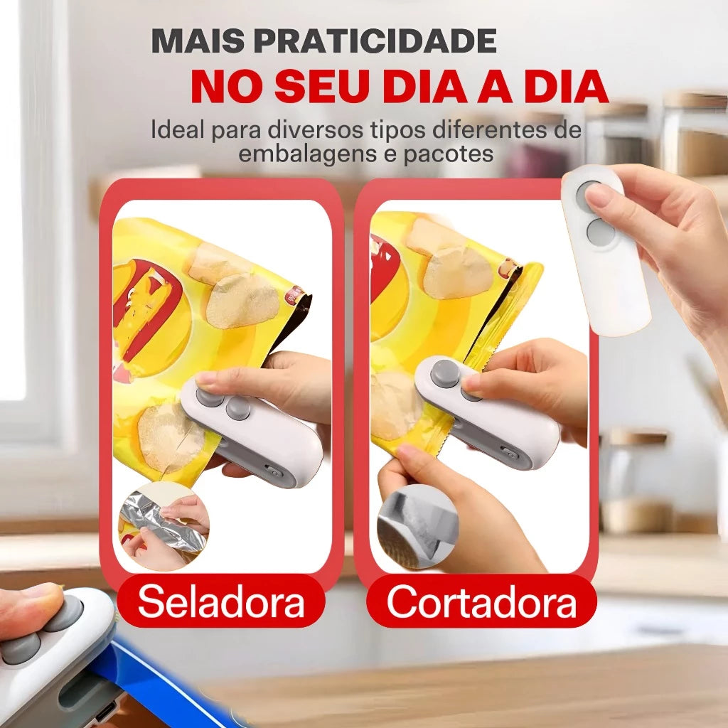 FreshLock Duo™ – Mini Seladora Portátil 2 em 1 USB - COMPRE 1 E LEVE 2