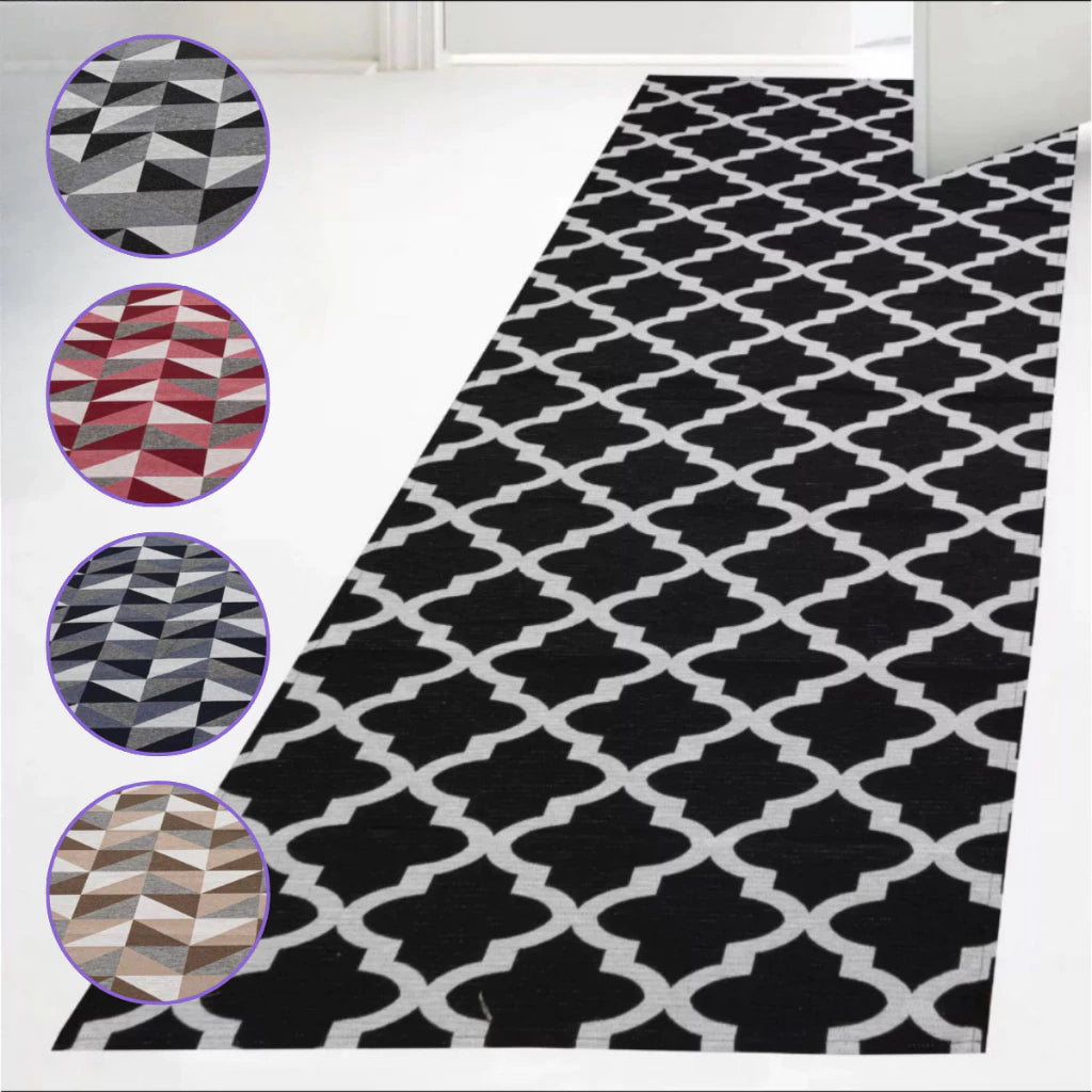 Tapete Passadeira Antiderrapante Jacquard Mōva — referência de uso no ambiente | Mova Decor