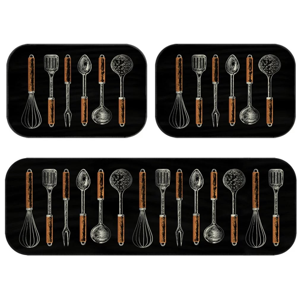Chef Maison™ – Kit 3 Peças de Tapetes para Cozinha Premium | Mōva Decor