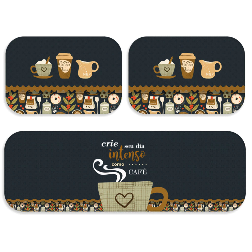 Chef Maison™ – Kit 3 Peças de Tapetes para Cozinha Premium | Mōva Decor