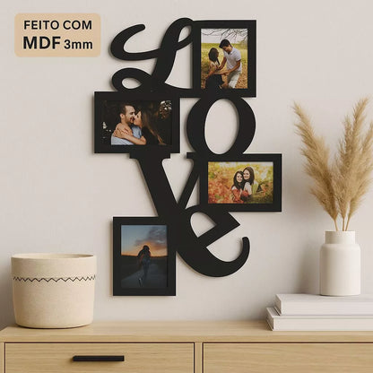Éternité Love™ – Mural de Memórias do Amor - 4 Fotos 10x15 - Mōva Decor