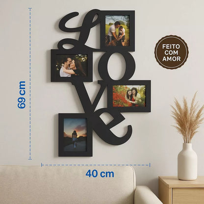 Éternité Love™ – Mural de Memórias do Amor - 4 Fotos 10x15 - Mōva Decor